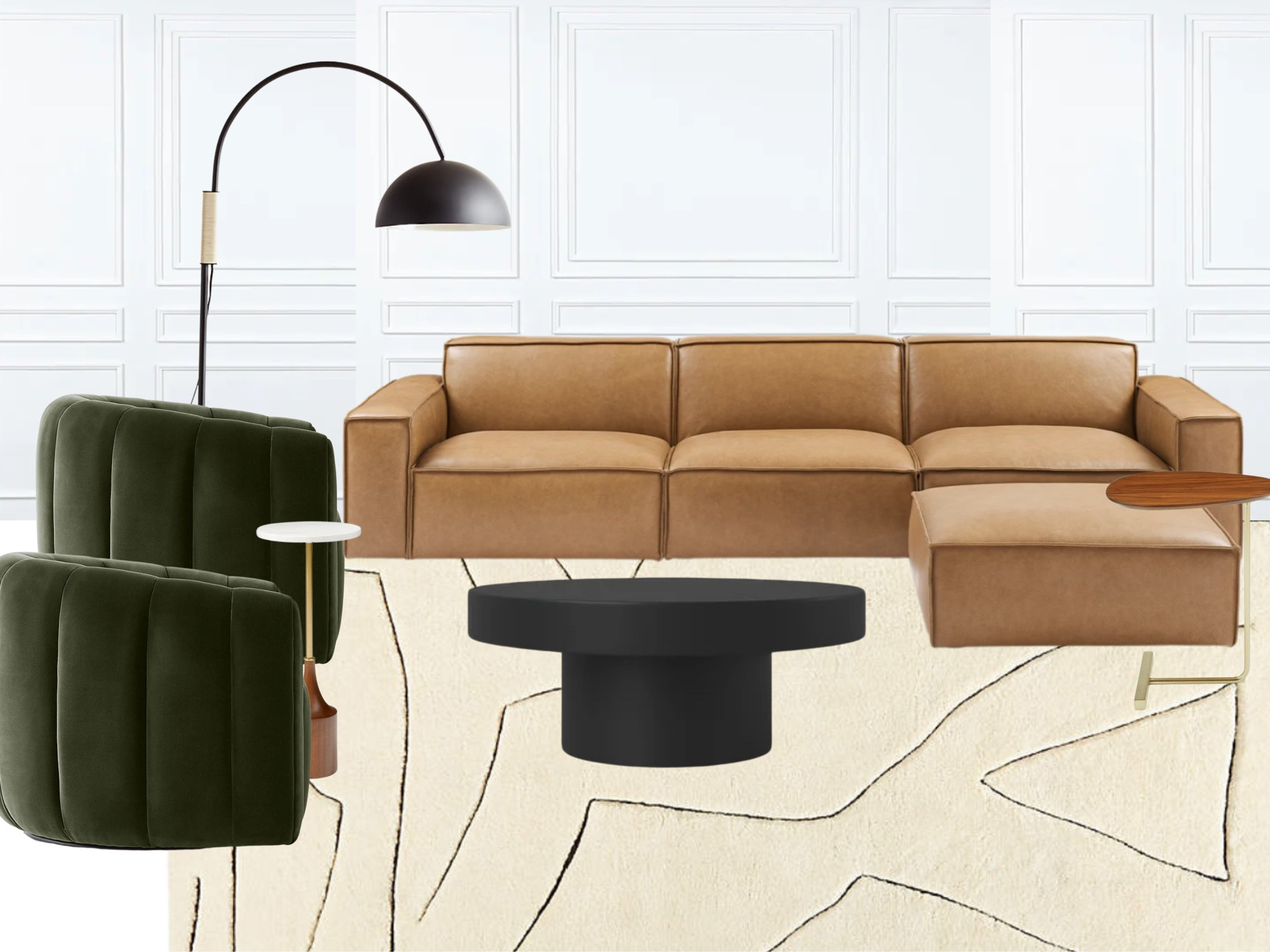 Final living room design…I think. 🤍

Modern living room / cb2 / green velvet chairs / camel leather couch / modern coffee table

#LTKstyletip #LTKhome #LTKFind