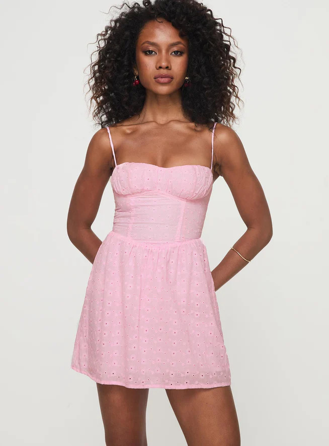 Mckilah Mini Dress Pink | Princess Polly US