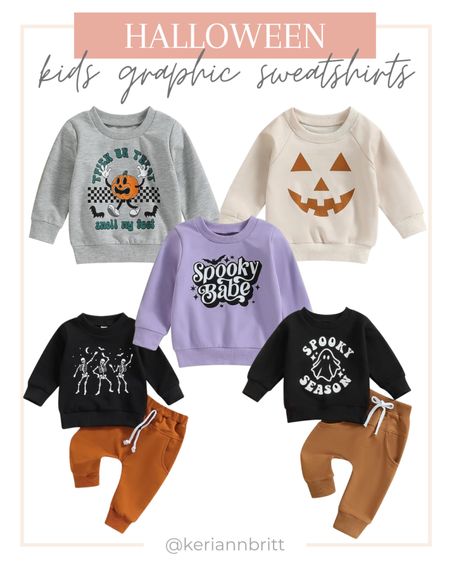 Kid’s Halloween graphic sweatshirts 

#LTKbaby #LTKSeasonal #LTKkids