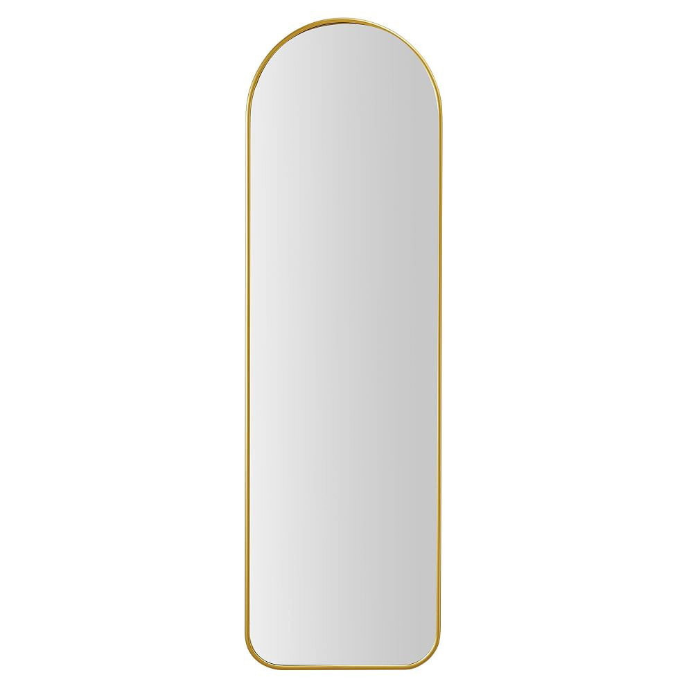 Metal Framed Full Length Mirror, Rounded Square, Tuscan Gold | Pottery Barn Teen