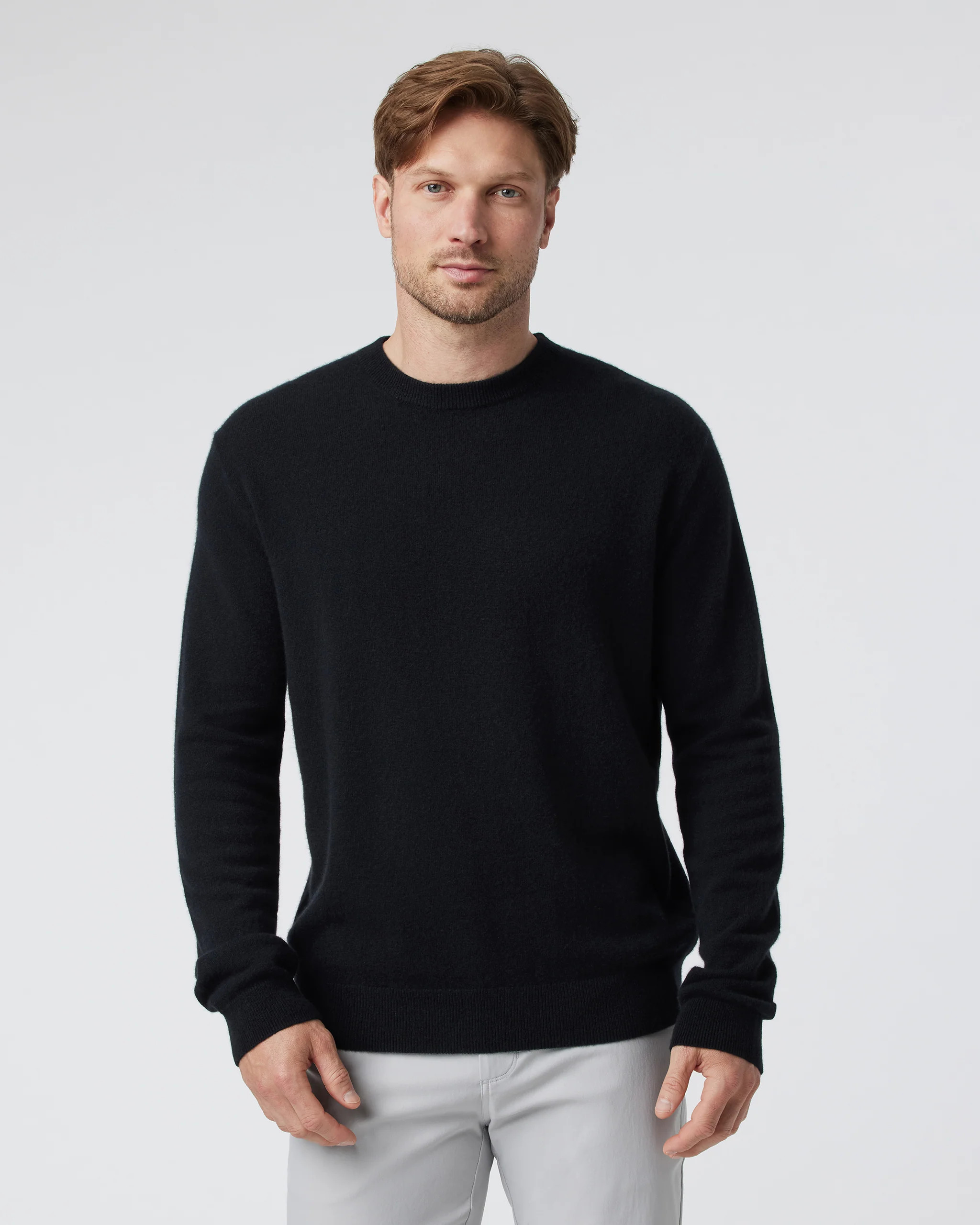 Berik Cashmere Sweater | Men's Black Crewneck Sweater | Vuori | Vuori Clothing (US & Canada)