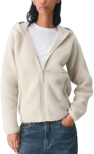 Dqbeng Womens Fleece Zip Up Hoodies Fuzzy Hooded Sherpa Jacket Coat Outerwear with Pockets | Amazon (US)