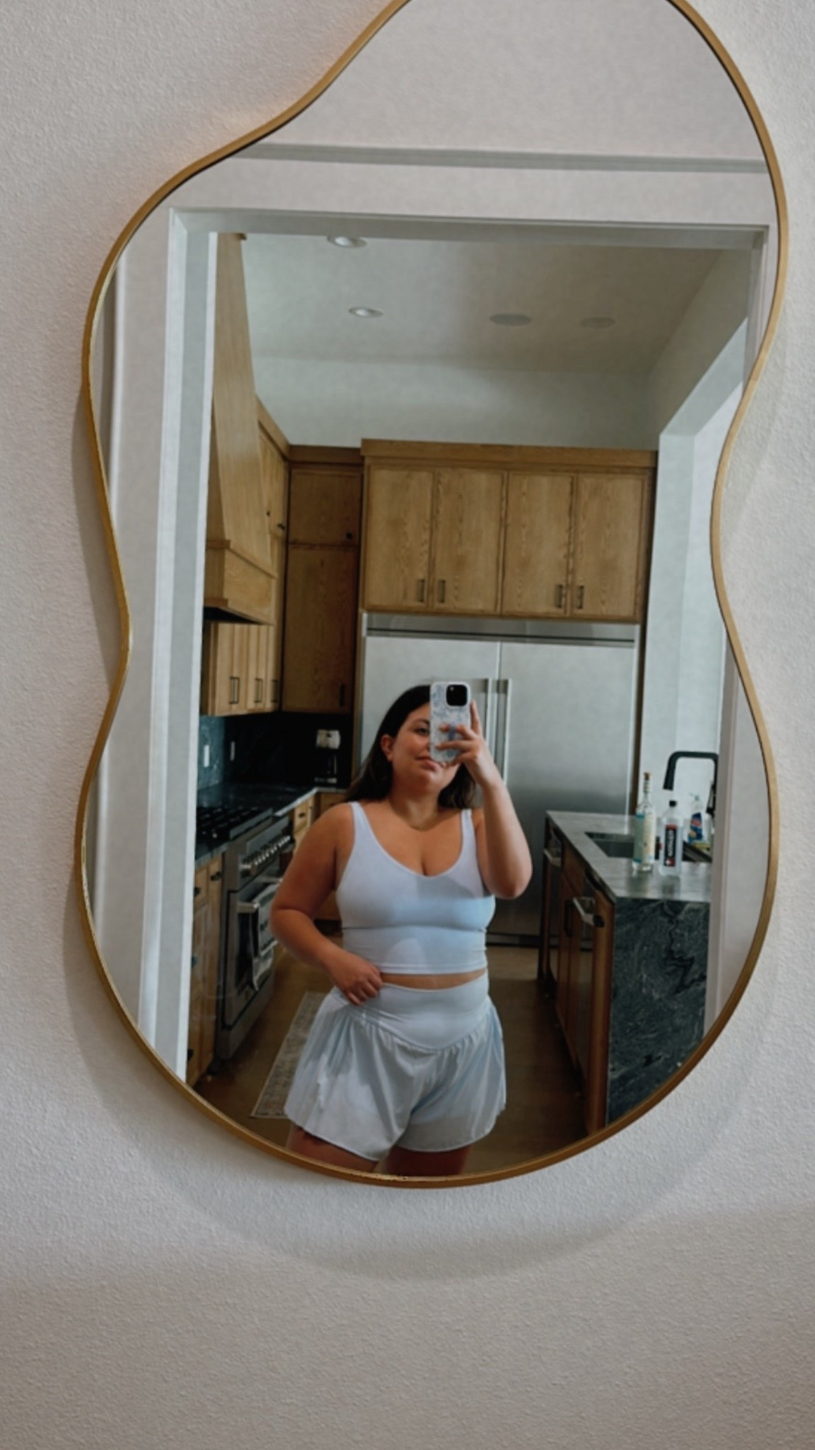 Matching running set , flare shorts for running, soft and comfortable 
Aerie athletic find 
Top: L 
Bottoms : M 

#LTKSummerEdit #LTKStyleTip #LTKActive