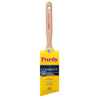 Purdy Clearcut 2-1/2-in Nylon- Polyester Blend Angle Paint Brush (Trim Brush) Lowes.com | Lowe's