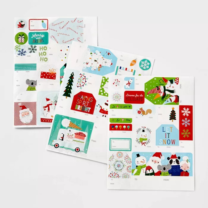 90ct Winter Whimsy Gift Tags Red - Wondershop™ | Target