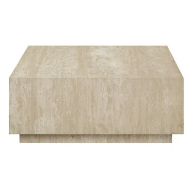 Modern Night Table - Beige, Plywood Construction, 14 In Beige Foyer Table, 111.08 Lb, 35In Square, | Wayfair North America