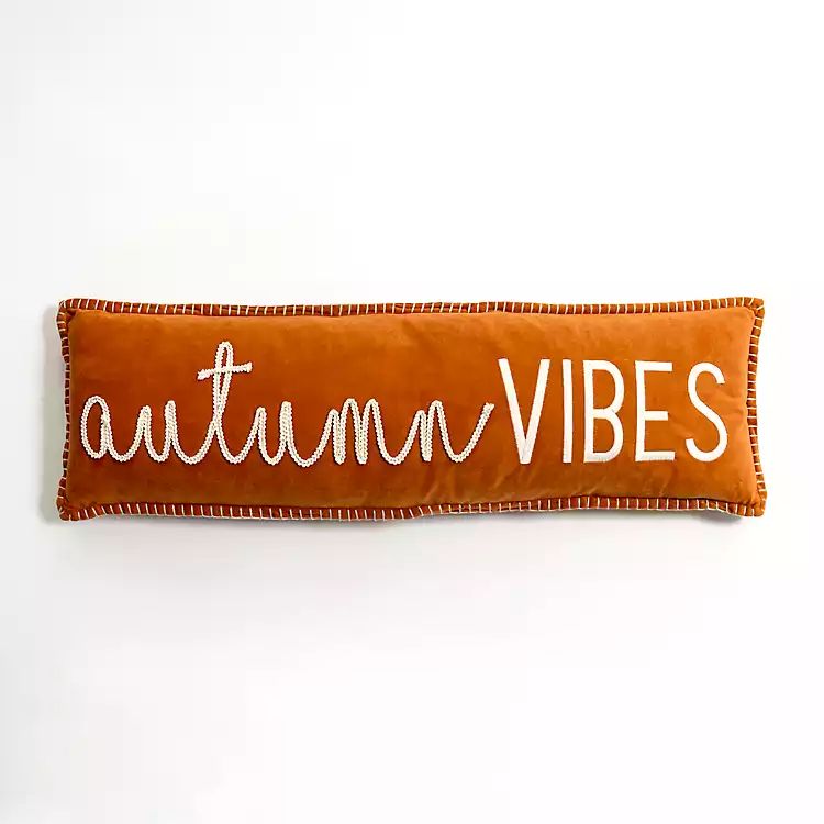 New! Velvet Autumn Vibes Pillow | Kirkland's Home