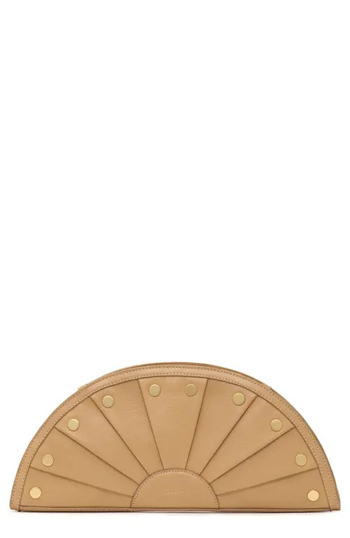 HAMMITT Shelley Clutch in Toasty Sand/Brushed Gold at Nordstrom | Nordstrom