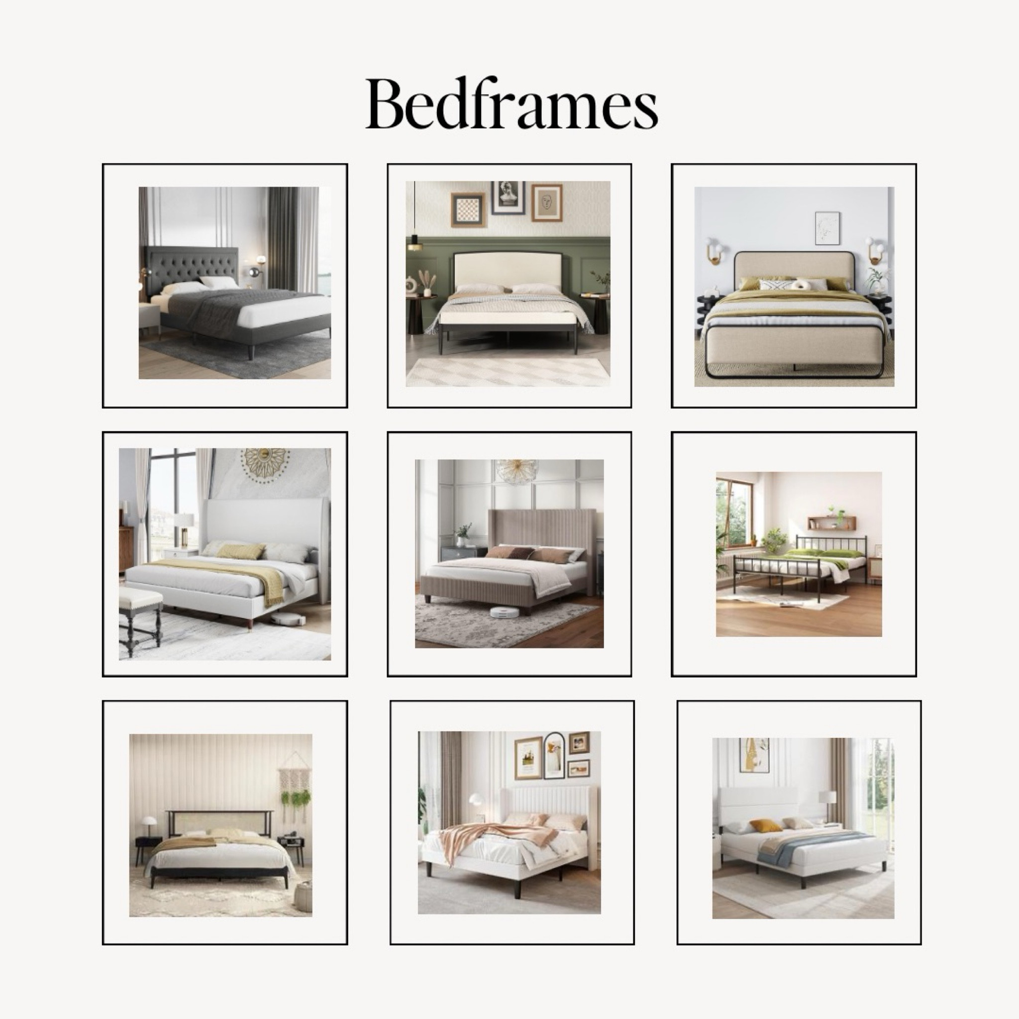 Bedframes on a budget!