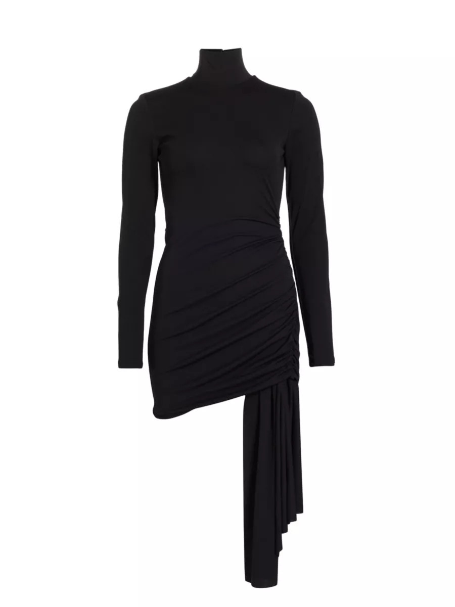 Ronaldo Ruched Jersey Drape Minidress | Saks Fifth Avenue