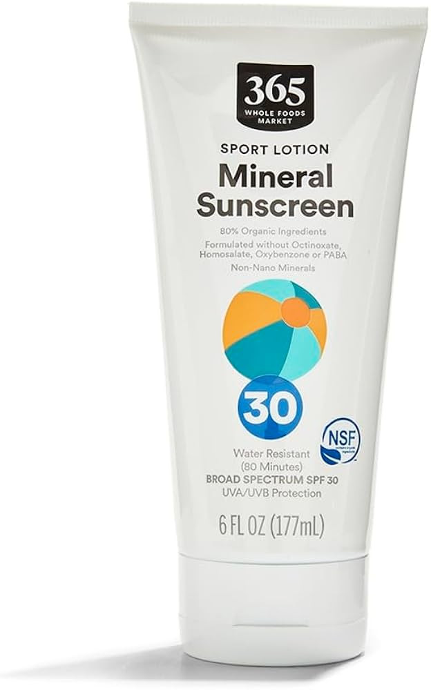 365 by Whole Foods Market, Mineral Sunscreen, SPF 30, 6 Fl Oz | Amazon (US)