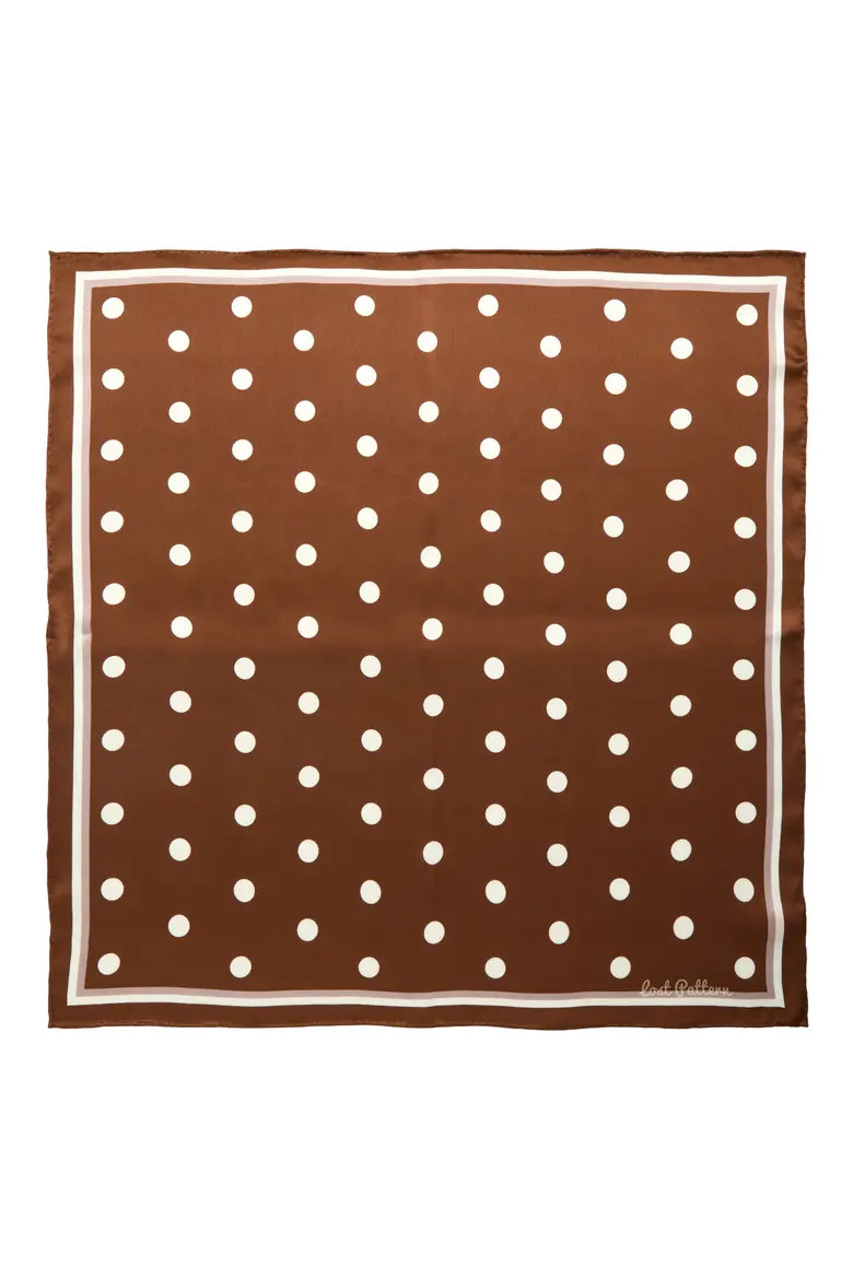 Retro Polka Dot Silk Square Bandana (Women) | Nordstrom | Nordstrom