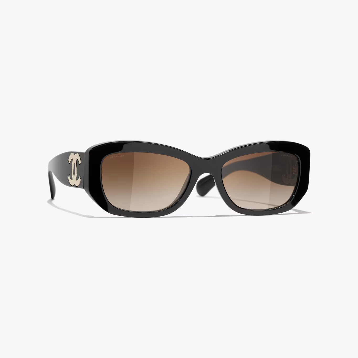 CHANEL Sunglasses: Rectangle Sunglasses, acetate — Fashion | CHANEL | Chanel, Inc. (US)