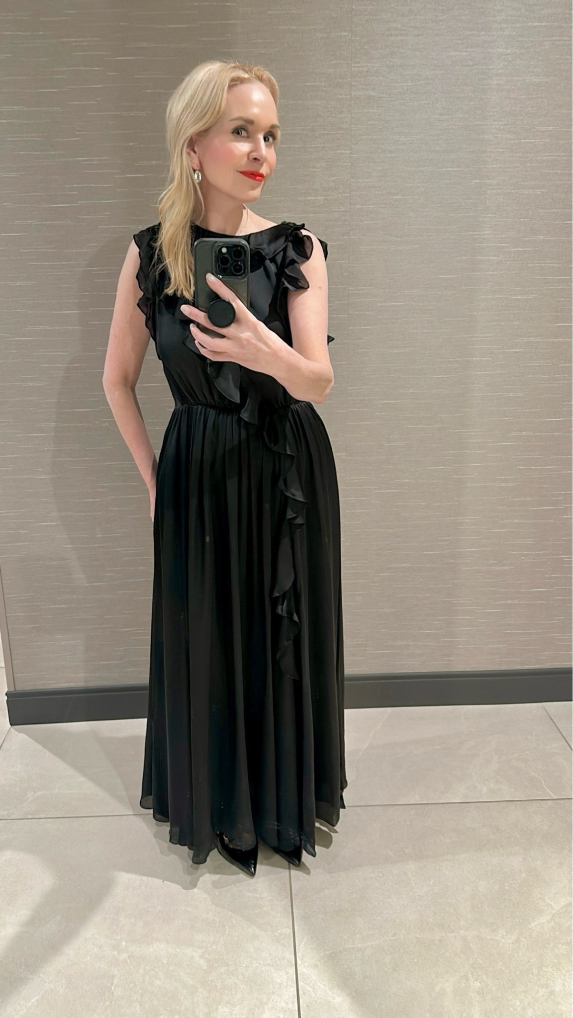 This dress sold out but linked similar.