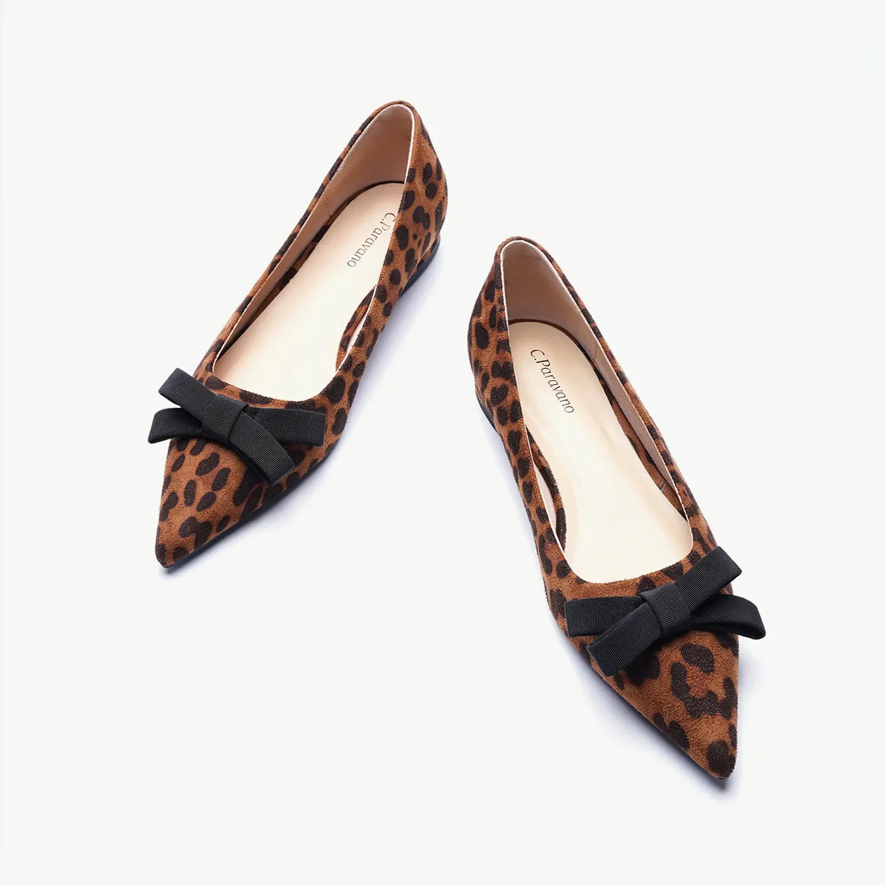 Bowknot Suede Flats (Aida) | C.Paravano | cparavano
