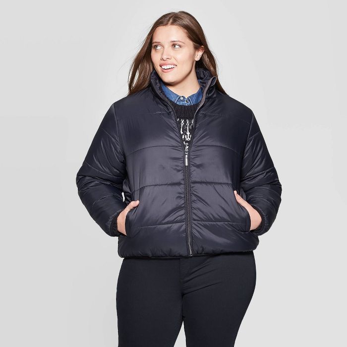 Women's Plus Size Puffer Jacket - Universal Thread™ | Target