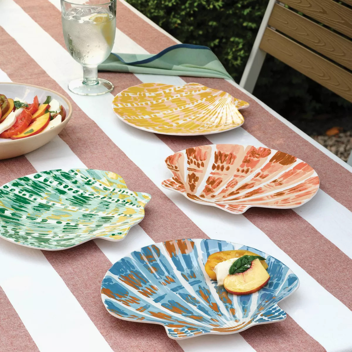 4pk 9" Melamine Shells Appetizer Plates - Threshold™ | Target