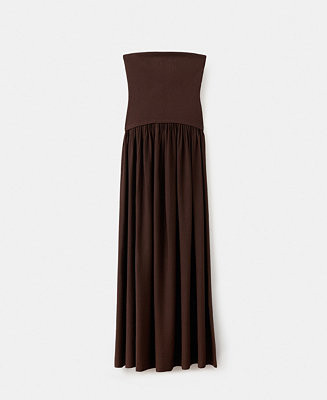Women's Combined Strapless Dress | Macy's