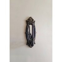 Black & Gold Mirror Sconce | Gothic Wall Victorian Decor | Etsy (US)