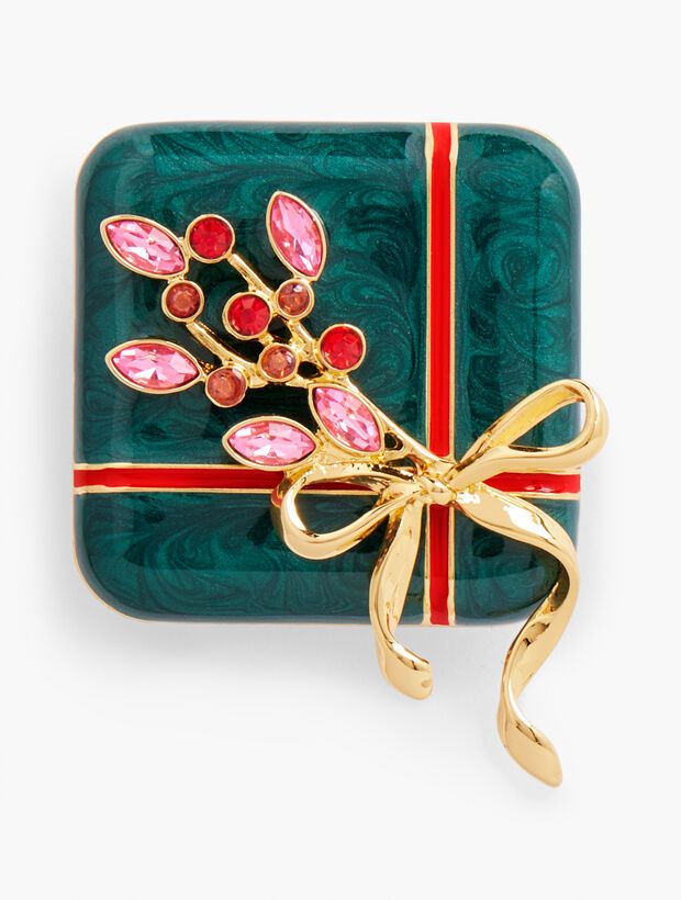 Gift Box Brooch | Talbots