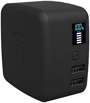 Halo Portable Phone Charger Power Cube 10,000mAh - Innovative Car Charger Power Bank with Dual US... | Amazon (US)