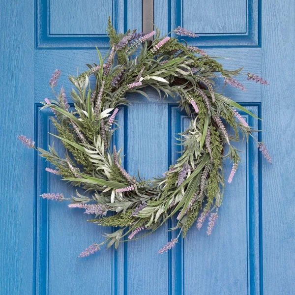 Stubblefield Faux Lavender Floral 24'' Wreath | Wayfair North America