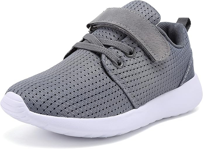 TOEDNNQI Boys Girls Sneakers Kids Lightweight Breathable Strap Athletic Running Shoes for Toddler... | Amazon (US)
