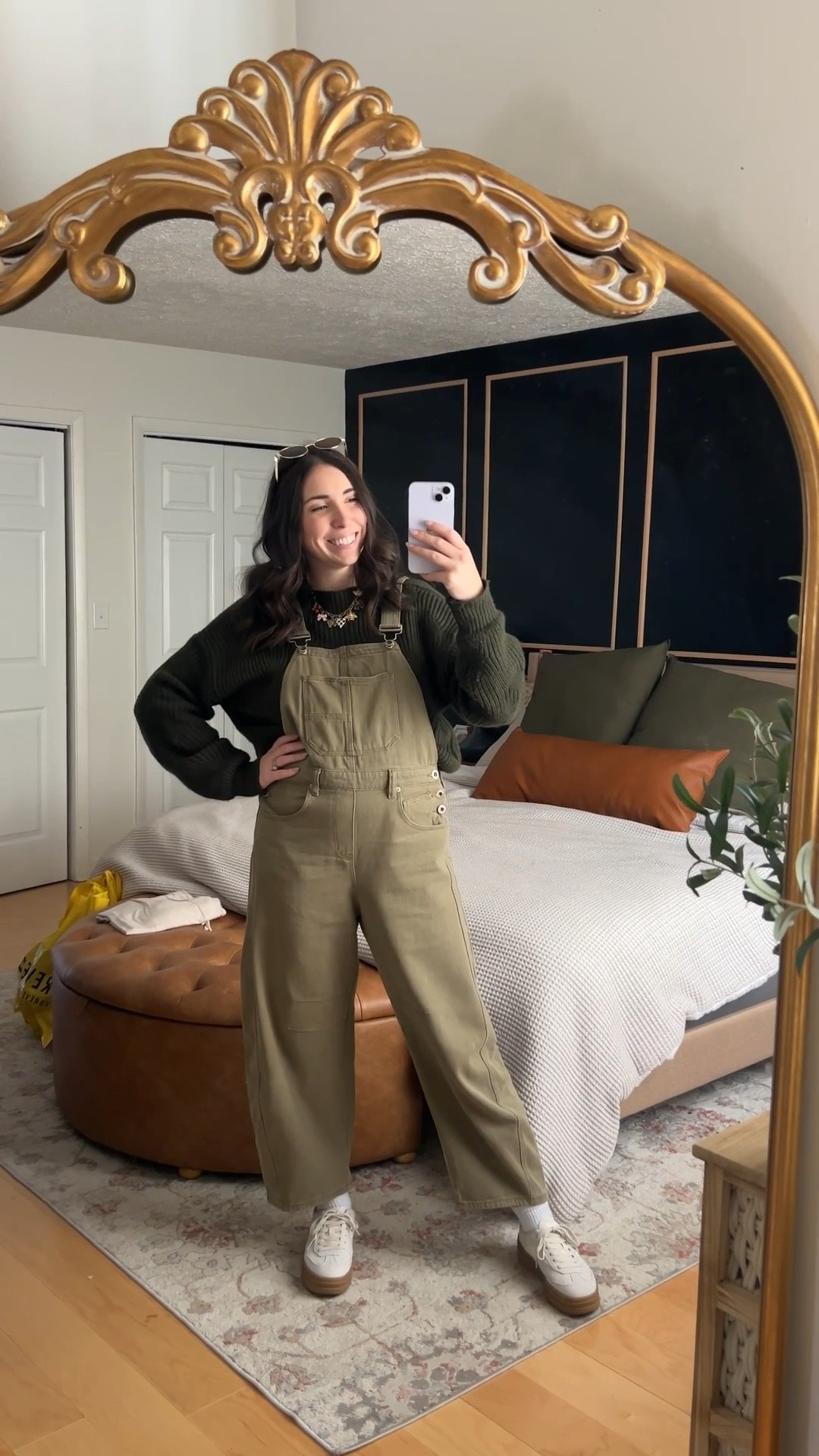 Free people inspired overalls from Amazon - barrel leg overalls!

Olive green overalls + sweater for spring layering, white adidas lookalikes from Just Fab! Tagged similar 

#LTKWatchNow #LTKFindsUnder50 #LTKStyleTip
