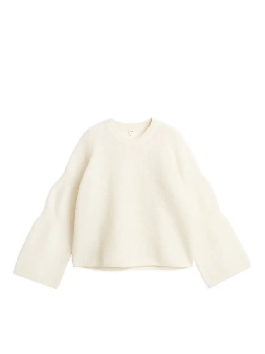Mohair Blend Jumper | White Sweater Sweaters | Winter Sweater | Winter Outfit | ARKET (US&UK)
