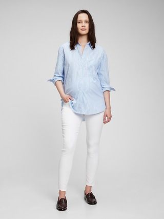 Maternity Full Panel Skinny Jeans with Washwell | Gap (US)