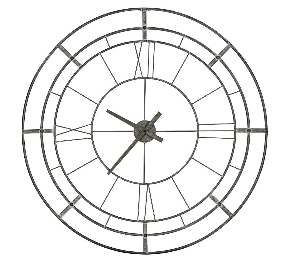 Wyatt Oversized Indoor/Outdoor Wall Clock - 36"W | Pottery Barn (US)