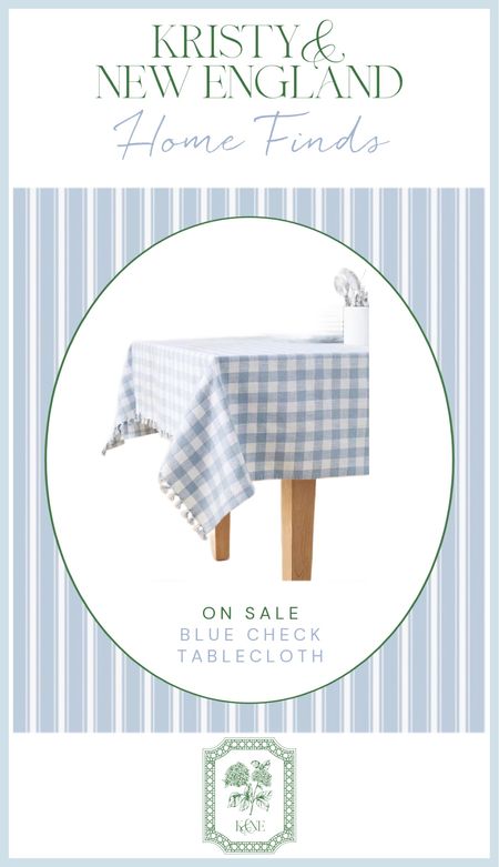 Blue gingham tablecloth on sale now

#LTKSaleAlert #LTKHome
