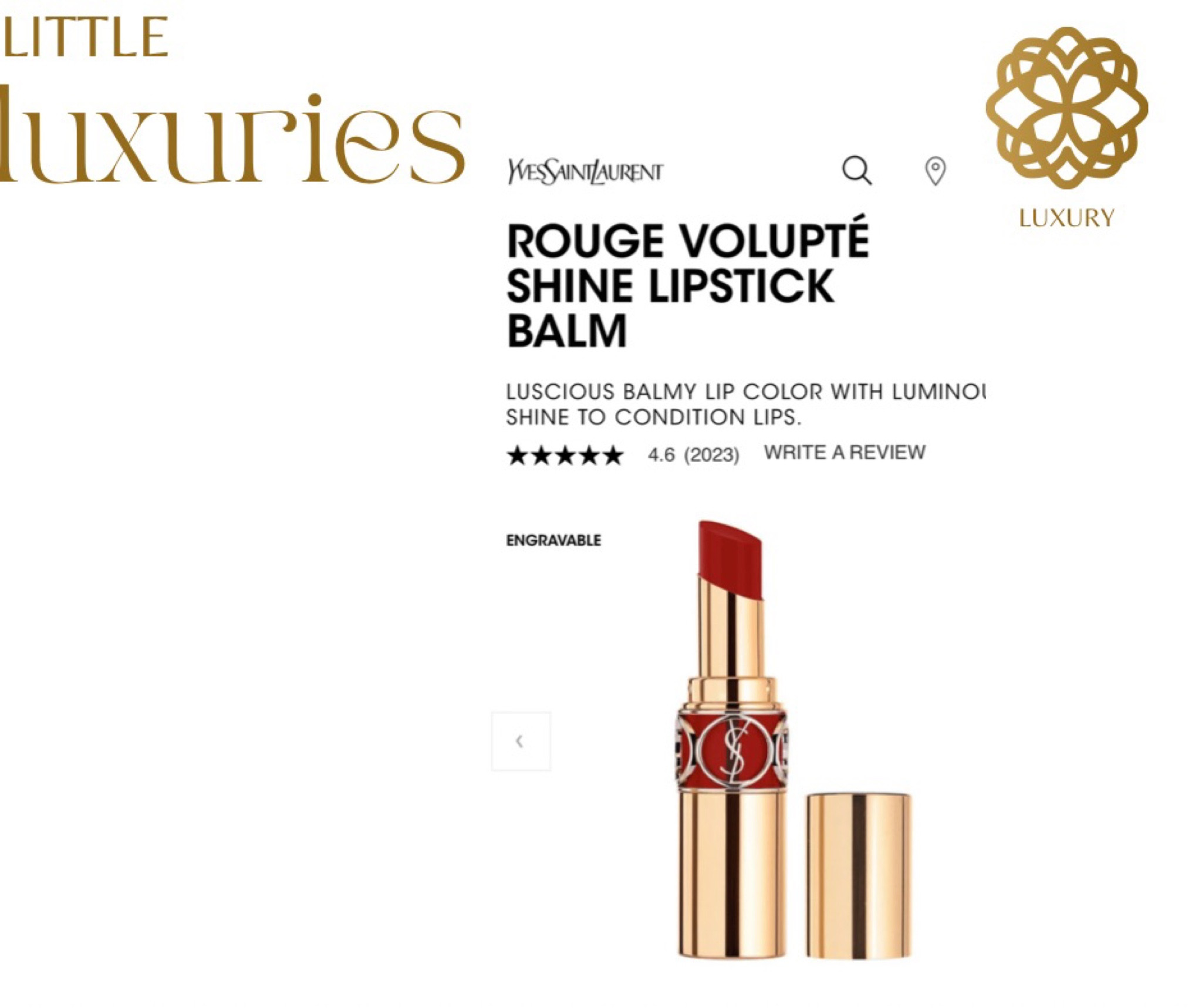 This moisturizing lipstick is a lovely gift. Add engraving to truly make it a gift to remember or treat yourself!

#LTKHoliday #LTKunder50 #LTKbeauty