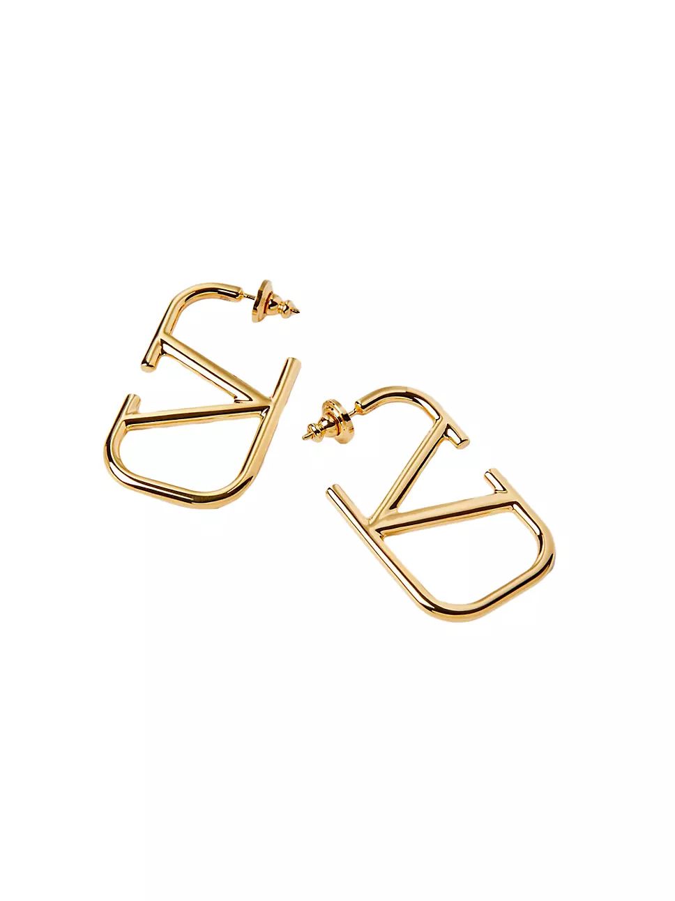 VLogo Signature Metal Earrings | Saks Fifth Avenue