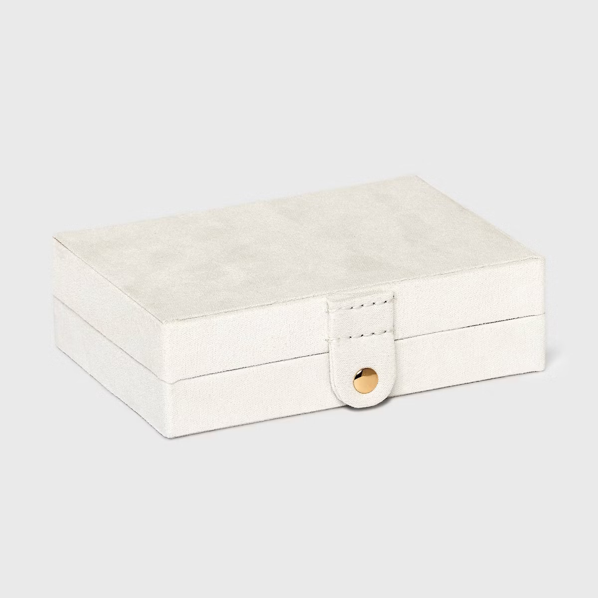 Two Drawer Organizer Jewelry Box - A New Day™ Cream: Polyurethane Storage with Divided Tray, Mi... | Target