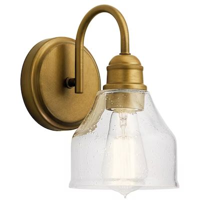 Kichler Avery 1-Light Brass Industrial Vanity Light Lowes.com | Lowe's