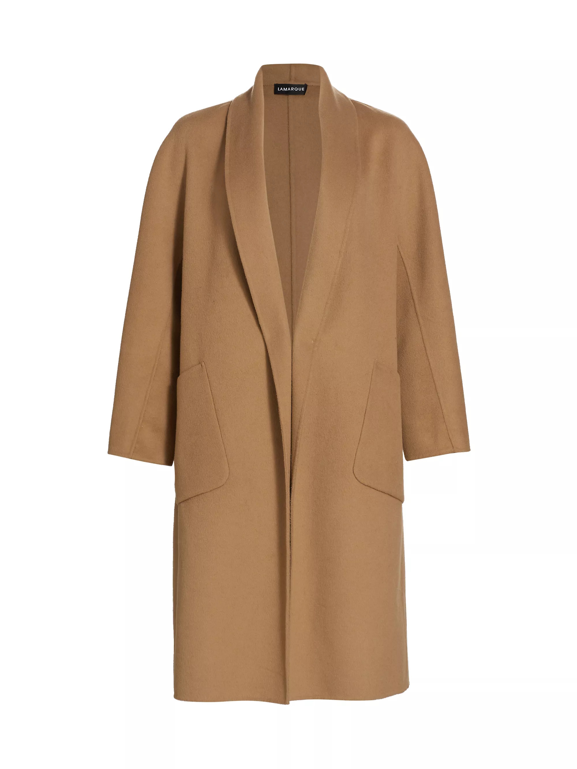 Thara Open-Front Wool-Blend Coat | Saks Fifth Avenue