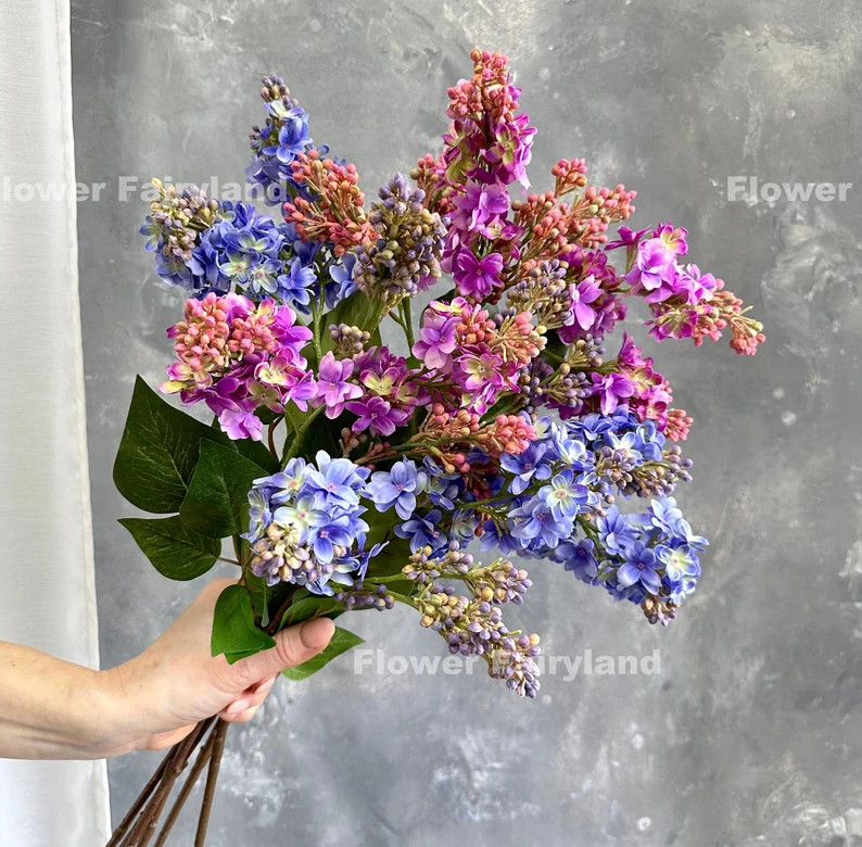 Faux Lilac Flower | High Quality Artificial Flower | DIY | Centerpieces | Wedding Flowers | Home ... | Etsy (US)