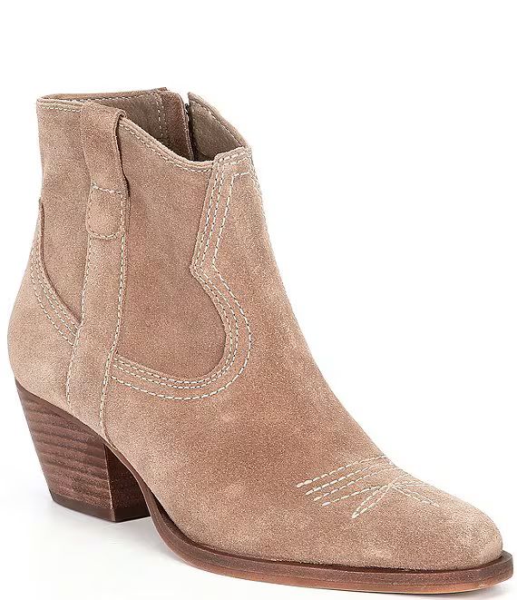 Silma Suede Western Booties | Dillard's