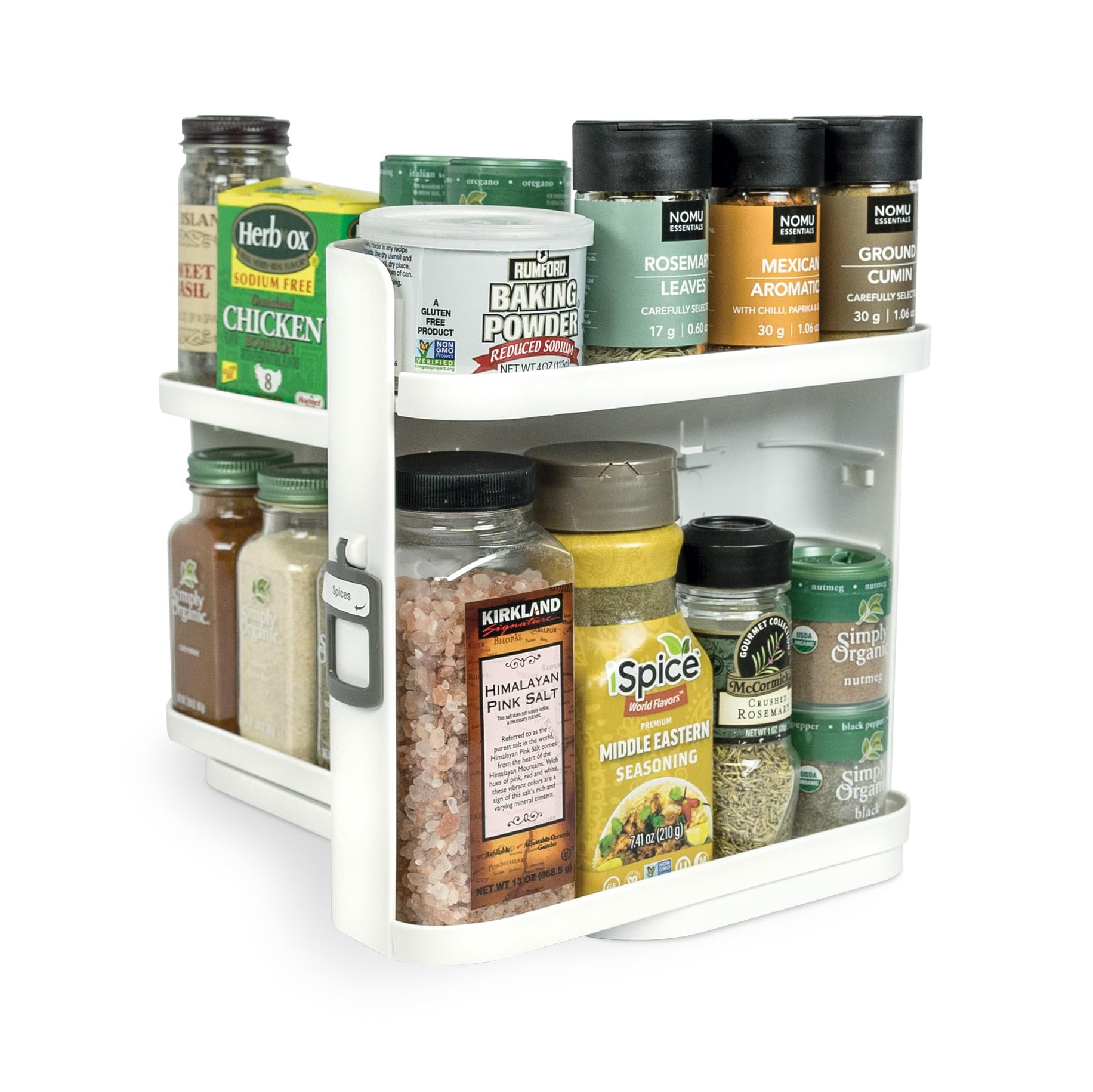 Cabinet Caddy SNAP! Spice Rack Organizer for Cabinet - Slide & Rotate Seasoning Organizer - 3 Sna... | Amazon (US)