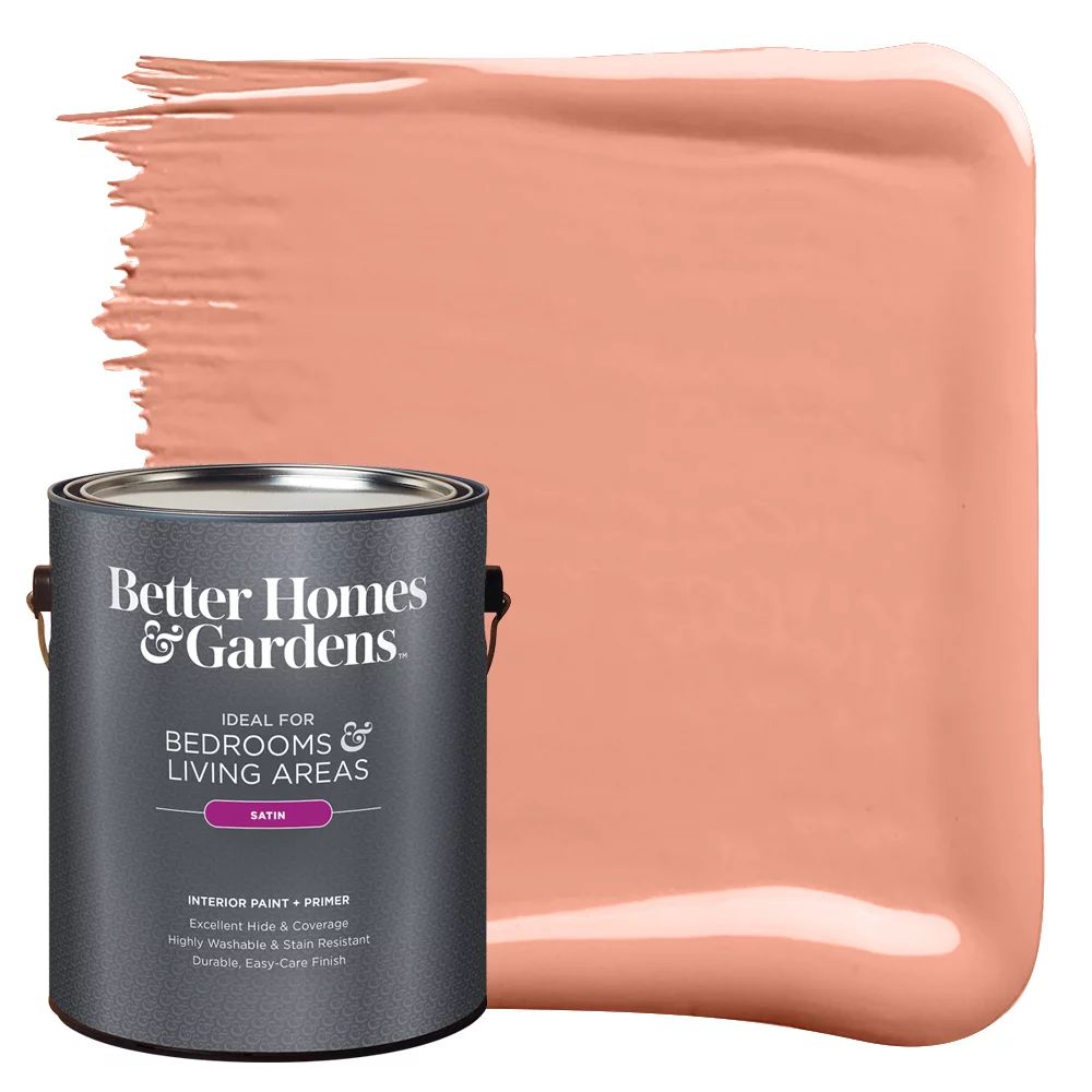 Better Homes & Gardens Interior Paint and Primer, Desert Dust / Pink, 1 Gallon, Satin | Walmart (US)