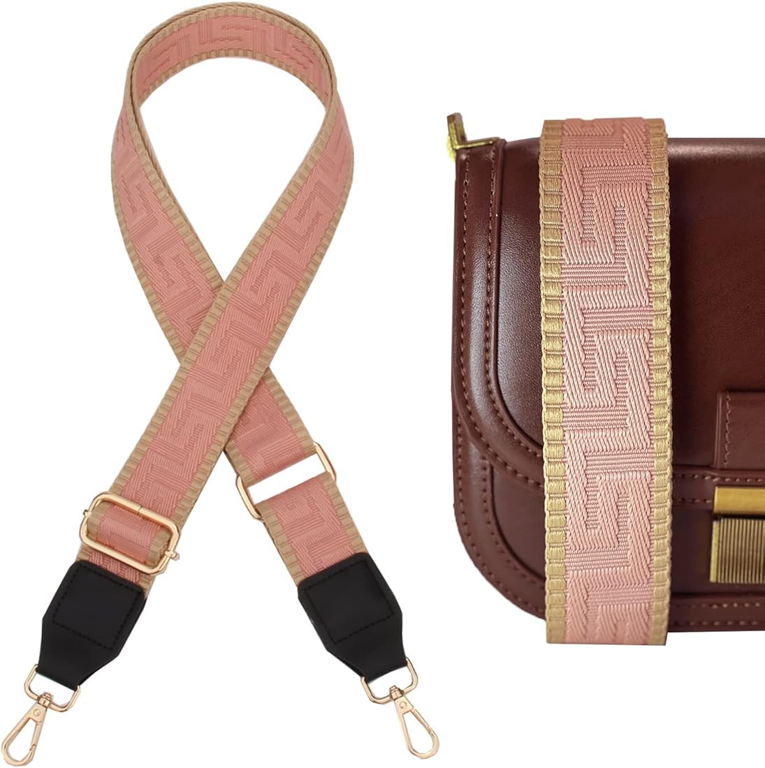 BEUDW Wide Shoulder Strap Adjustable Shoulder Straps Purse Strap Crossbody Canvas Bag Handbag Rep... | Amazon (US)