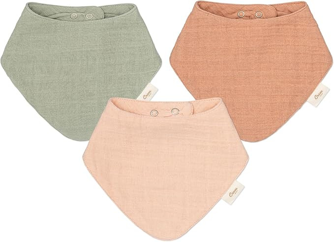 Crane Baby Soft Muslin Baby Bib Set | Amazon (US)