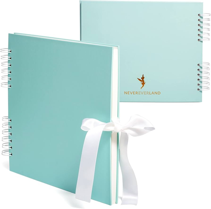 Scrapbook Album – 12x10 Blue Scrap Book. Scrapbooking Supplies, Memory Book, Wedding Guest Book... | Amazon (US)