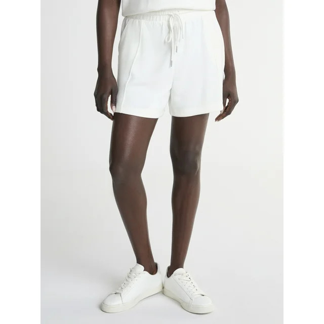 Scoop Women's and Women’s Plus Scubaknit Seamed Shorts, Sizes XS-4X | Walmart (US)