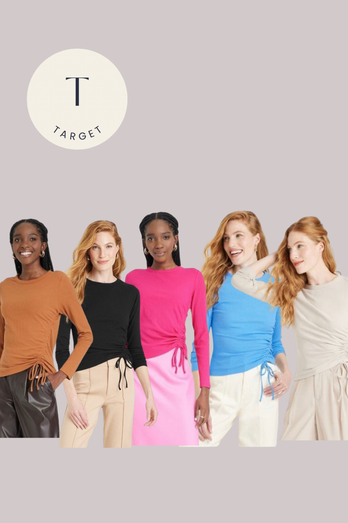 Target ruched tee 

#LTKunder50 #LTKworkwear #LTKstyletip