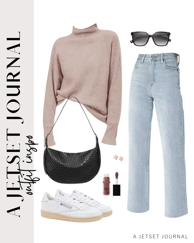 I love pairing these light-wash jeans with a Yousify batwing-sleeve pullover sweater. The oat color of this sweater looks good with a black hobo-style bag with adjustable straps. 

 #LTKSeasonal #LTKSaleAlert #LTKTravel