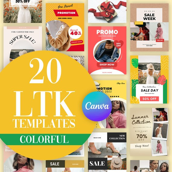 Colorful-ltk CANVA Template Ltk Holiday Ltk Story Ltk Gift - Etsy | Etsy (US)