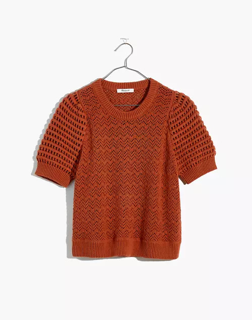 Atwater Crochet Sweater Tee | Madewell