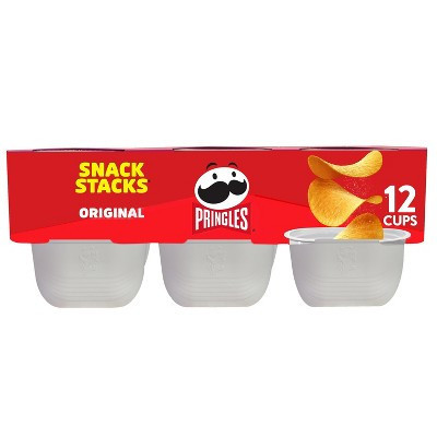 Pringles Snack Cups Original Potato Crisps Chips Multipack - 8oz/12ct | Target